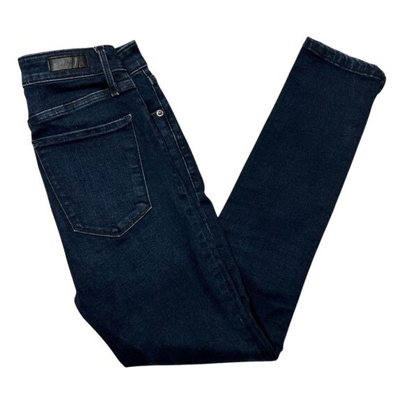 Abercrombie & Fitch Denim - Abercrombie & Fitch Simone High Rise Ankle Split Hem Dark Wash Jeans‎ Sz 24 / 00